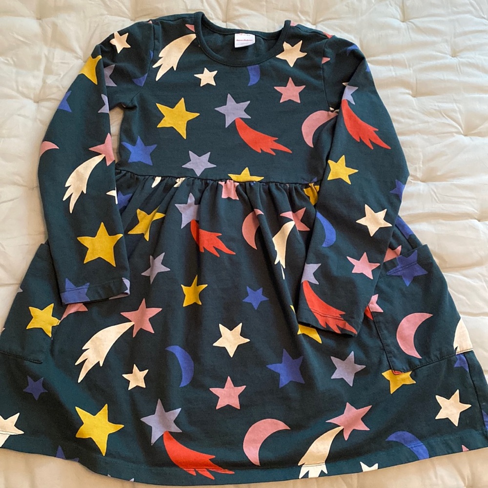 NWOT Hanna Andersson Shooting Star Dress Sz 8